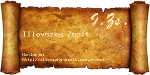 Illovszky Zsolt névjegykártya